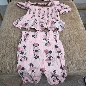 Disney Pink Minnie Mouse Kids Matching Set